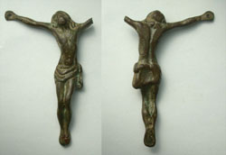 Crucified Christ Statuette c. 18th Cent